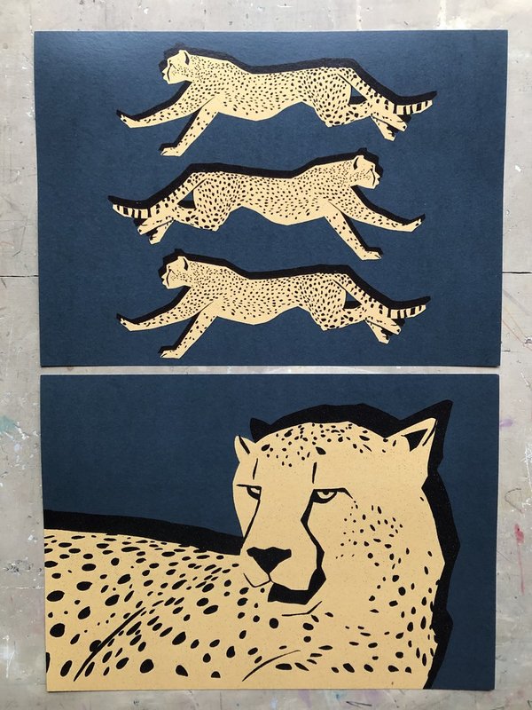 Gepard Poster A4
